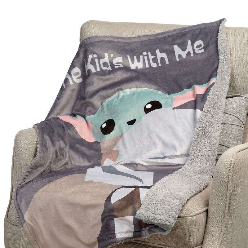 Lambs & Ivy Star Wars The Kids with Me Grogu/The Child/Baby Yoda Baby Blanket