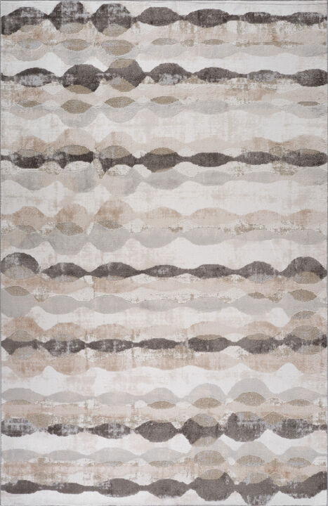 HomeRoots Abstract Distressed Area Rug