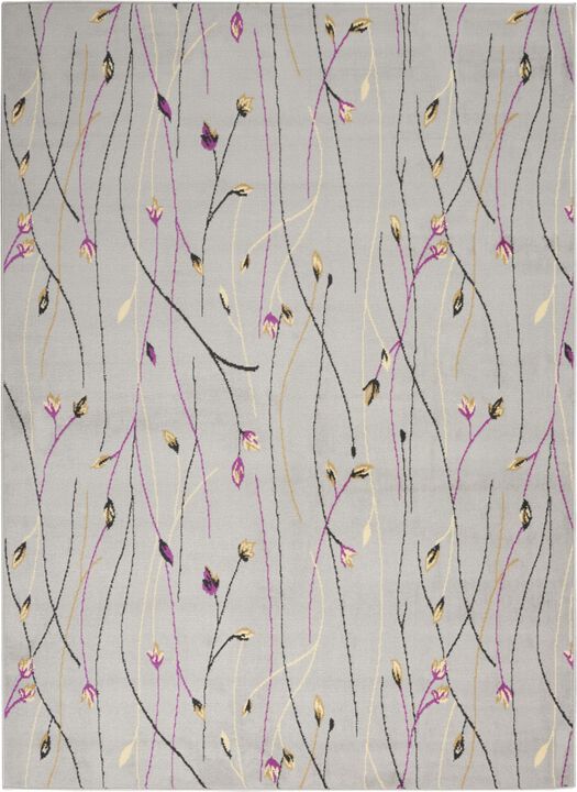 HomeRoots Floral Power Loom Area Rug