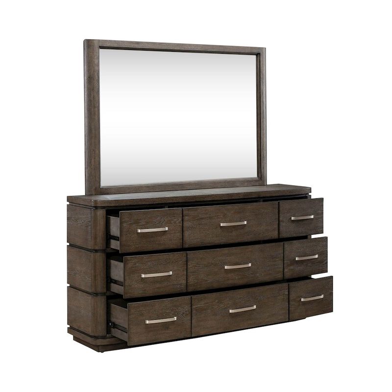 Liberty Furniture Cascade Falls Bedroom Dresser & Mirror  - Satin Espresso image number 5