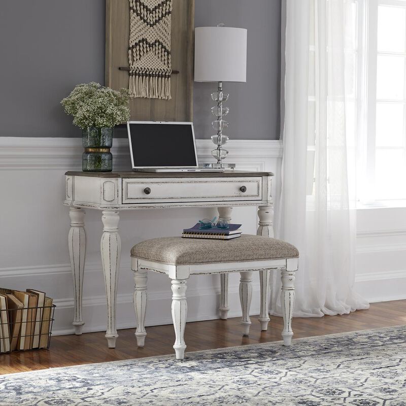 Liberty Furniture Magnolia Manor Accent Bench in Antique White image number 4