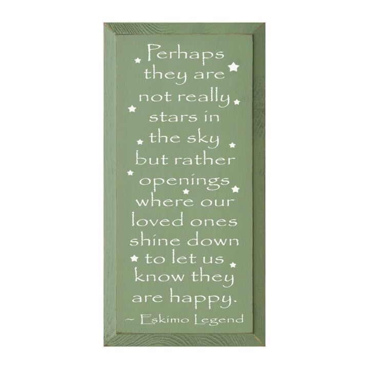 Memorial Wood Sign Loved Ones Shine Down Inspirational Sympathy Wall Decor