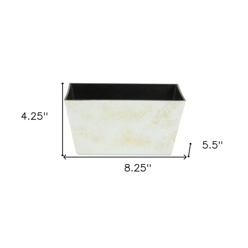 Durable Rectangular Plastic Planter &ndash; Indoor and Outdoor Plant Pot for Balcony or Patio
