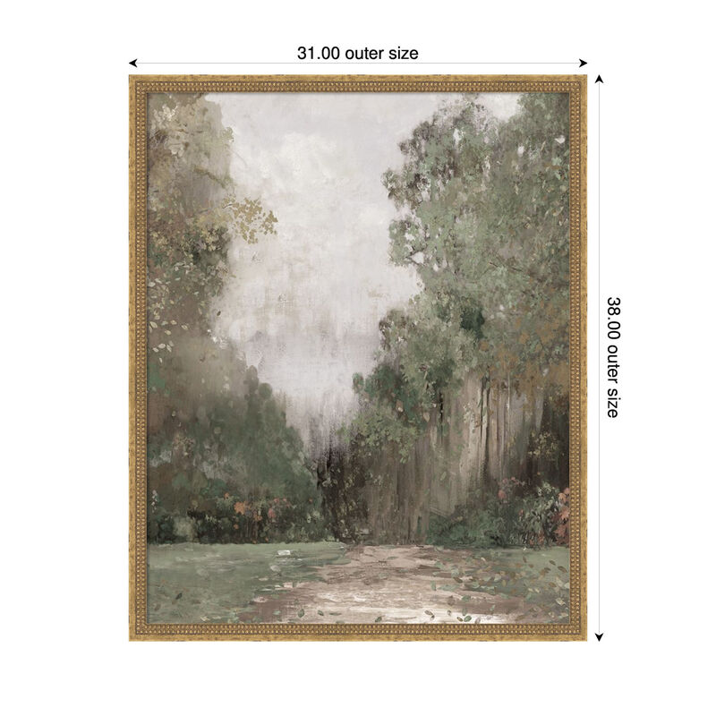 Misty Garden Pathway by PI Studio Framed Canvas Wall Art image number 2