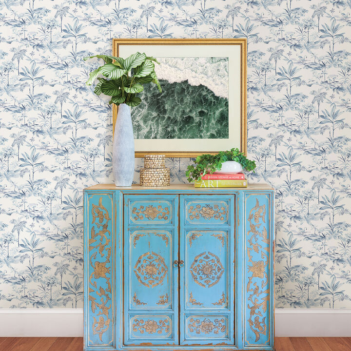Lagoon Blue Scenic Island Wallpaper