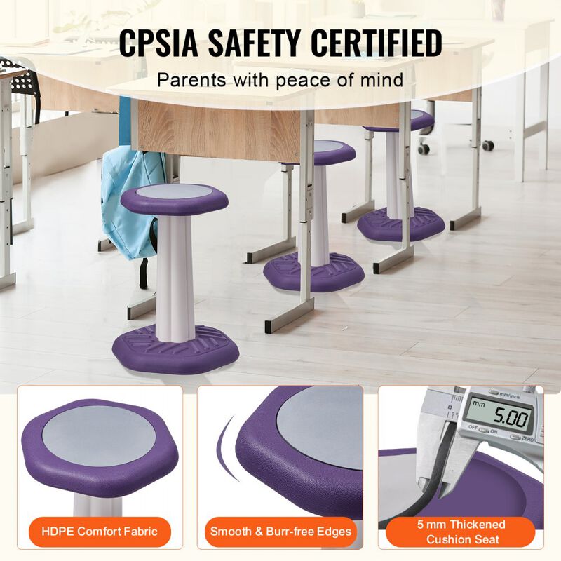 Active Wobble Chair for Kids with Cushioned Seat Improves Focus and Posture image number 5
