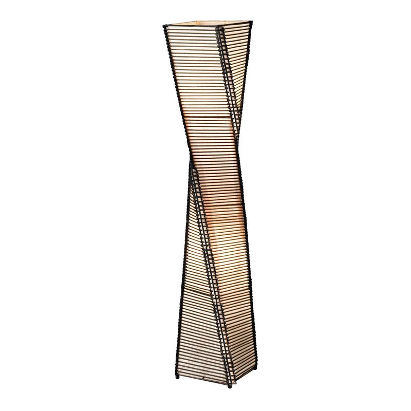 Modern Twist Sculpture Style Floor Lamp Lantern