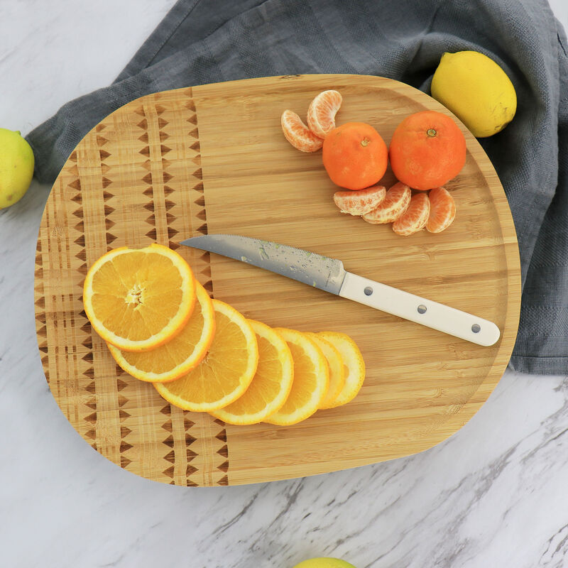 Gibson Home 13.5 Inch Sadler Wooden Serving Tray