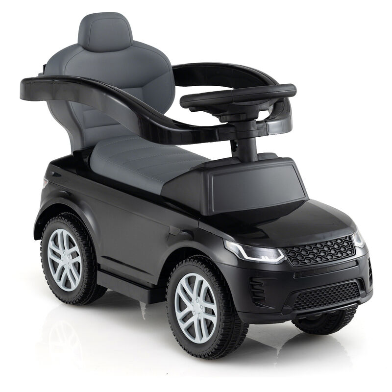 3 in 1 Baby Push Car with Safety Guardrail and Handle for Toddler Indoor Play image number 3