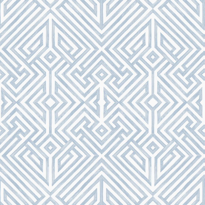 Lyon Blue Geometric Key Wallpaper