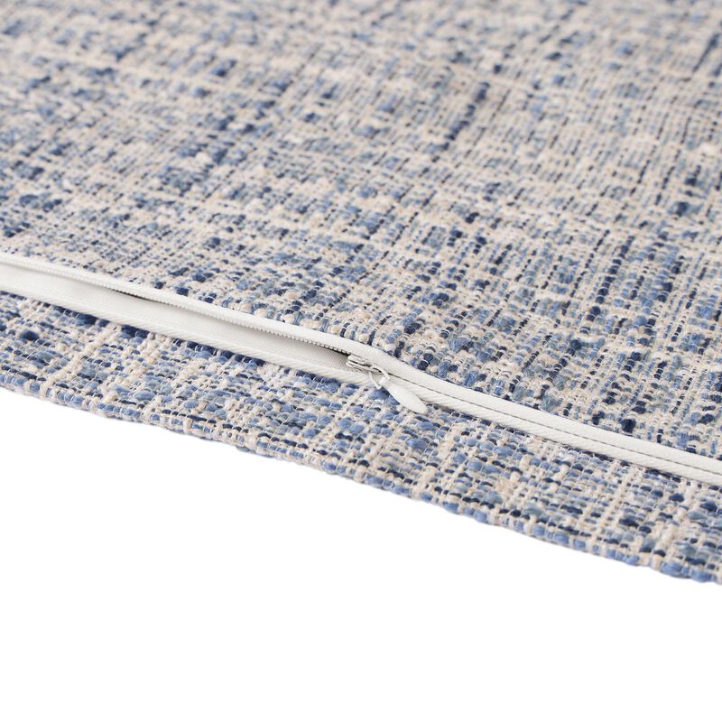 Tweed Blue King Duvet Cover Set image number 4