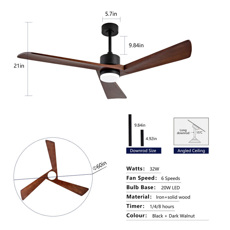 60" Ceiling Fan image number 2