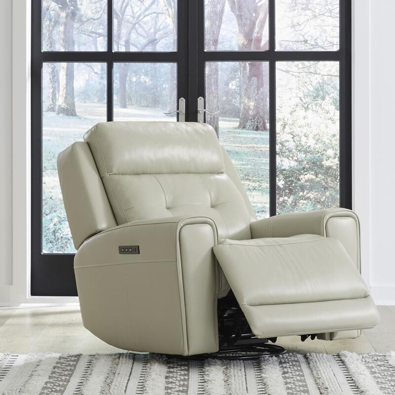 Liberty Furniture Swivel Glide Power Recliner, Power Headrest, Lumbar image number 2