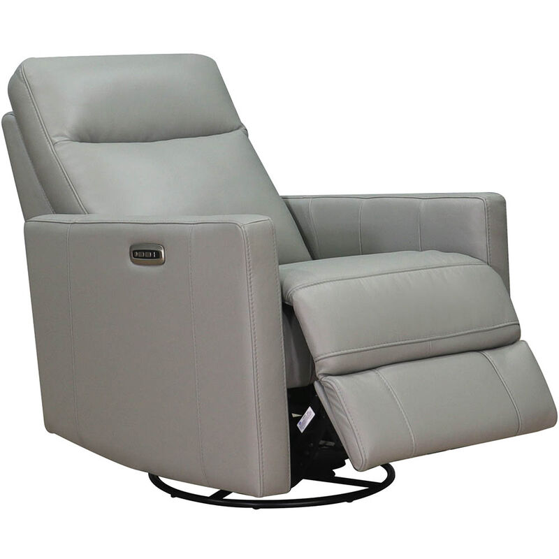 Ashby Power Headrest Swivel Glider Leather Recliner