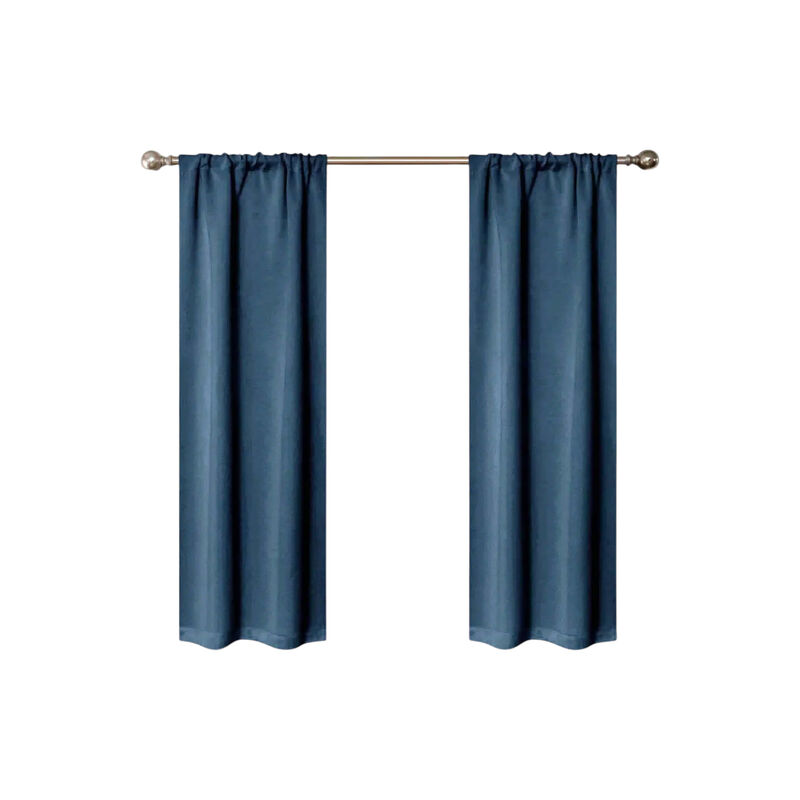 Blackout Curtain Set of 2, Solid Window Drapes for Bedroom and Living Room image number 0