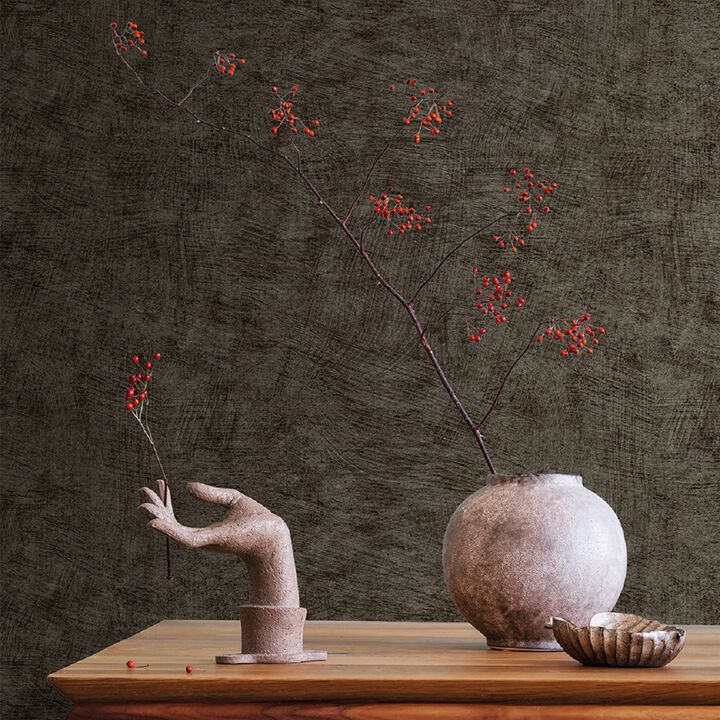 Pampas Plain Brushed Texture Wallpaper