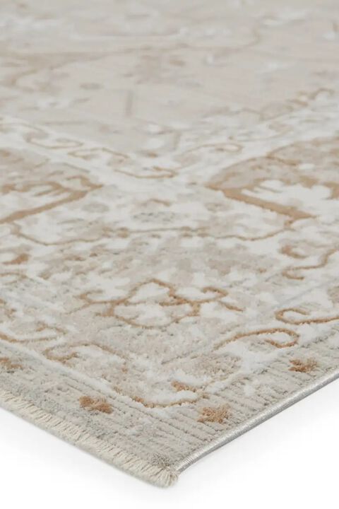 En Blanc Dhaval Lily White 3' x 8' Runner Rug by Label J x Jaipur Living