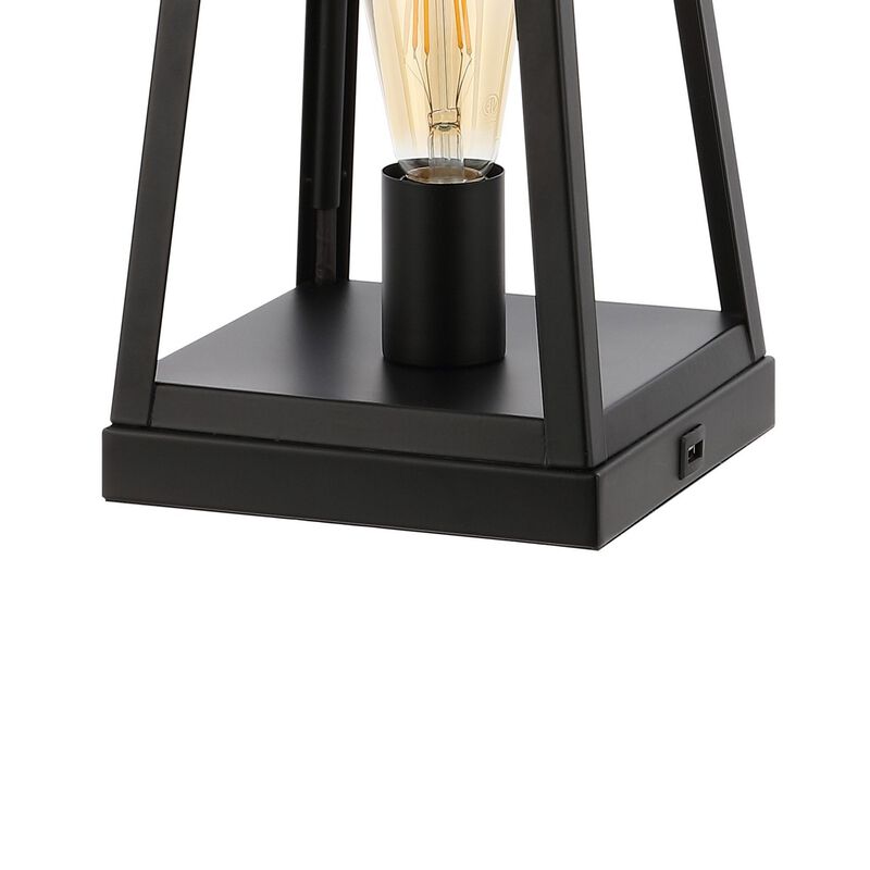 Waylon Classic Industrial Iron Nightlight LED Table Lamp with USB Charging Port image number 5
