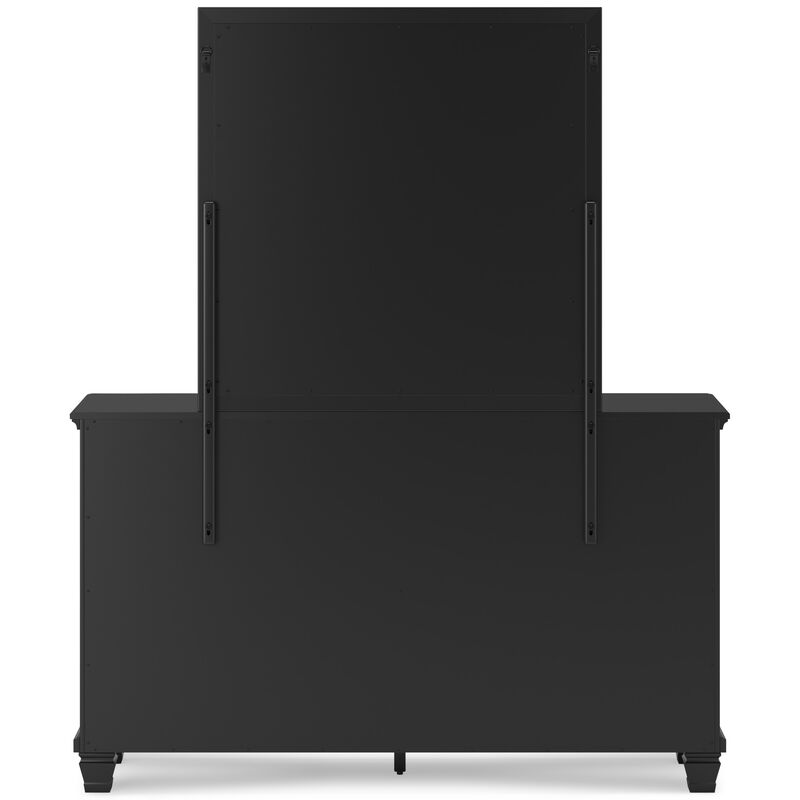 Lanolee Black Dresser & Mirror