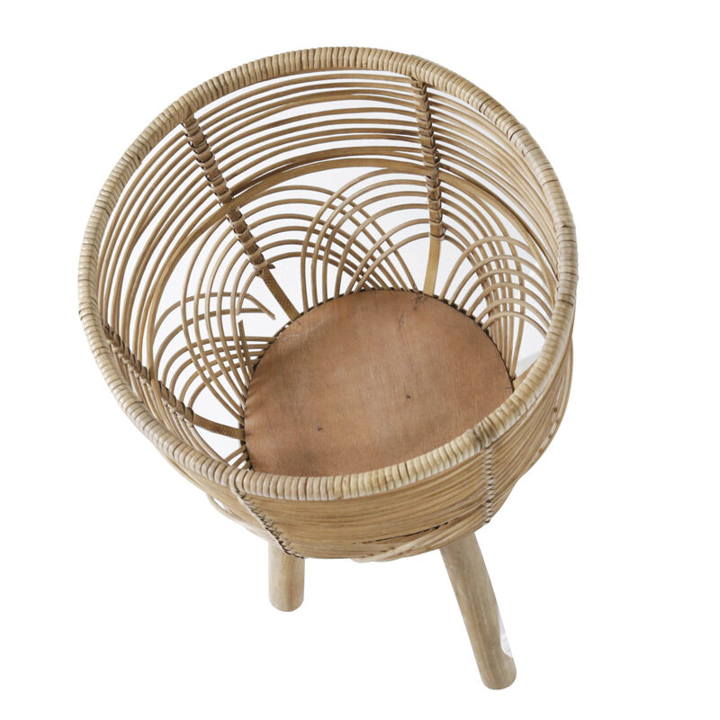 Natural Bamboo Wicker Planters Sets