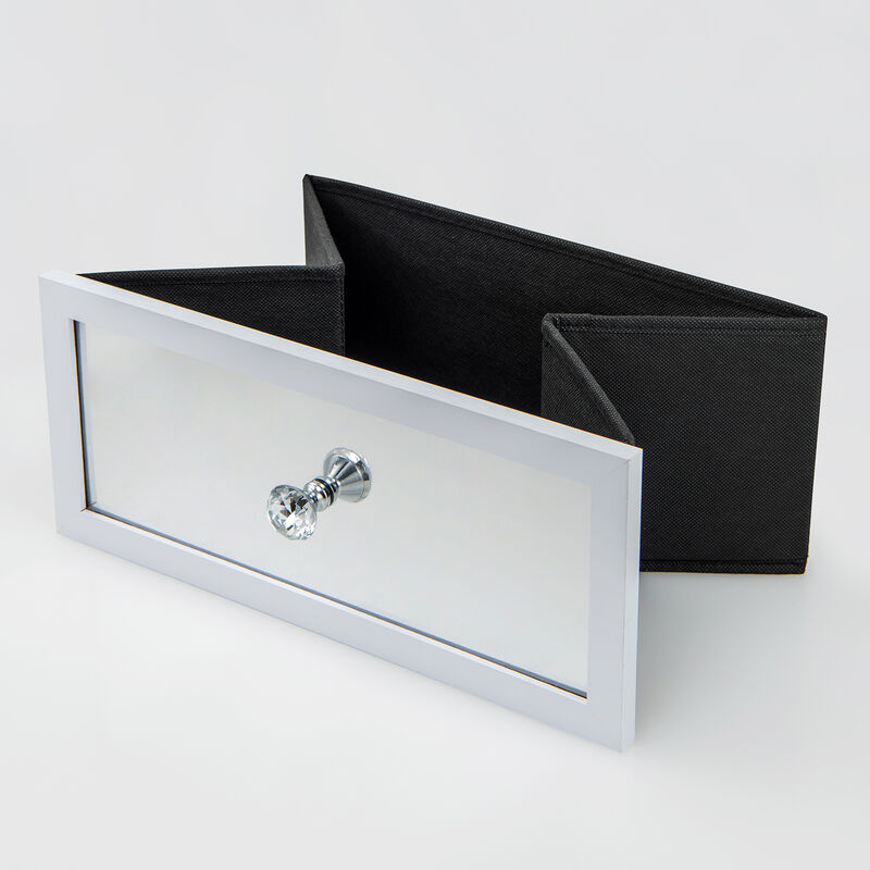 Lockable 360� Swivel Jewelry Cabinet with Full-Length Mirror LED Lights-White