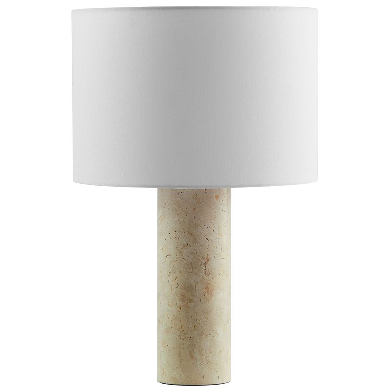 Modway Zenith Travertine Stone Pillar Table Lamp in Travertine image number 6
