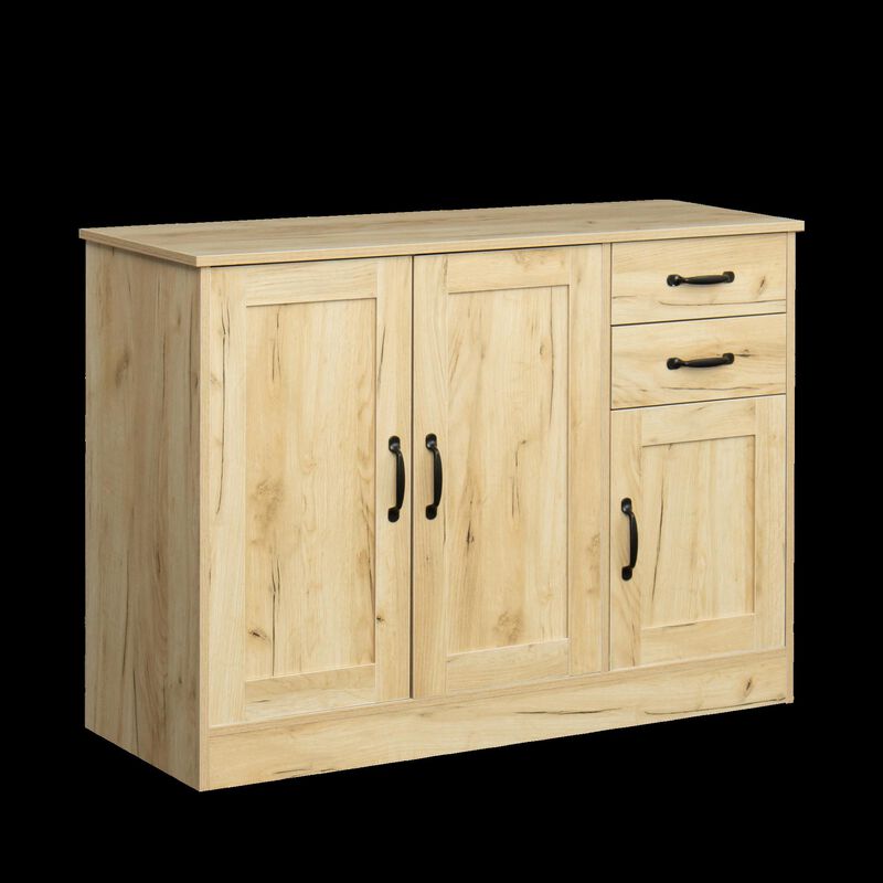Buffet Sideboard with 2 Doors, 1 Storage Compartment, and 2 Drawers Stylish and Functional Organizer