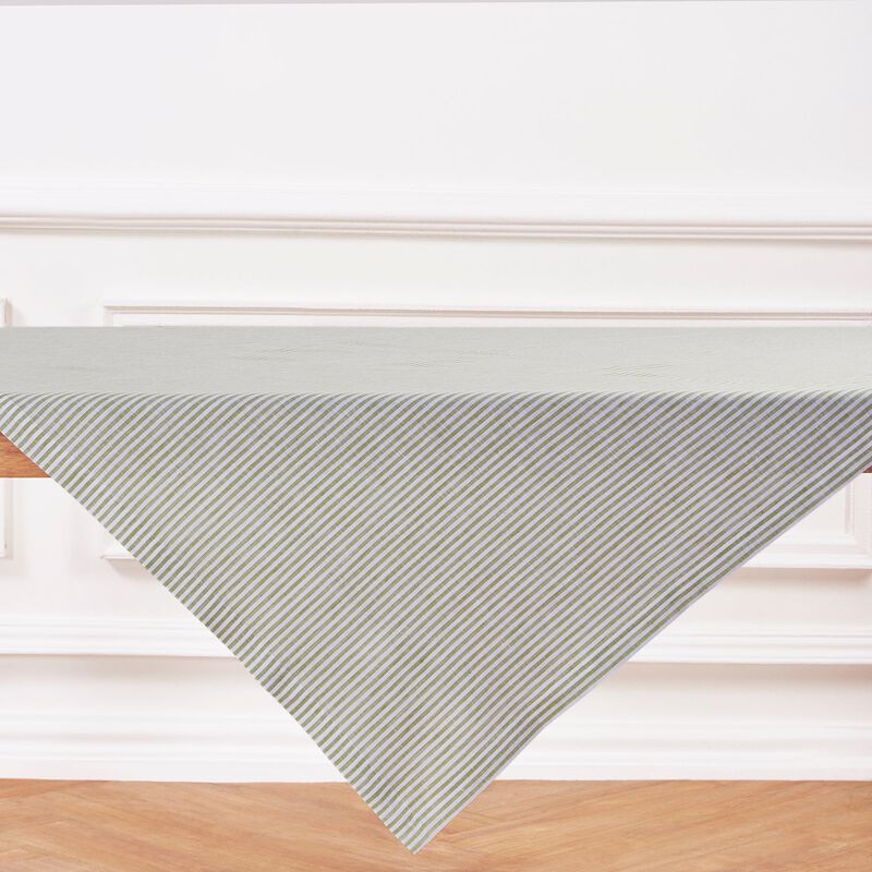 Christmas Linen Table Throw - Narrow Stripe, Solino Home