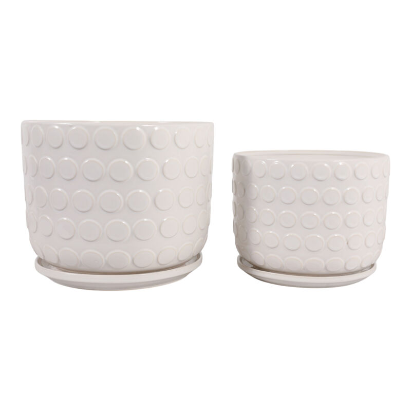 S/2 Bubbles Planter W/ Saucer image number 2