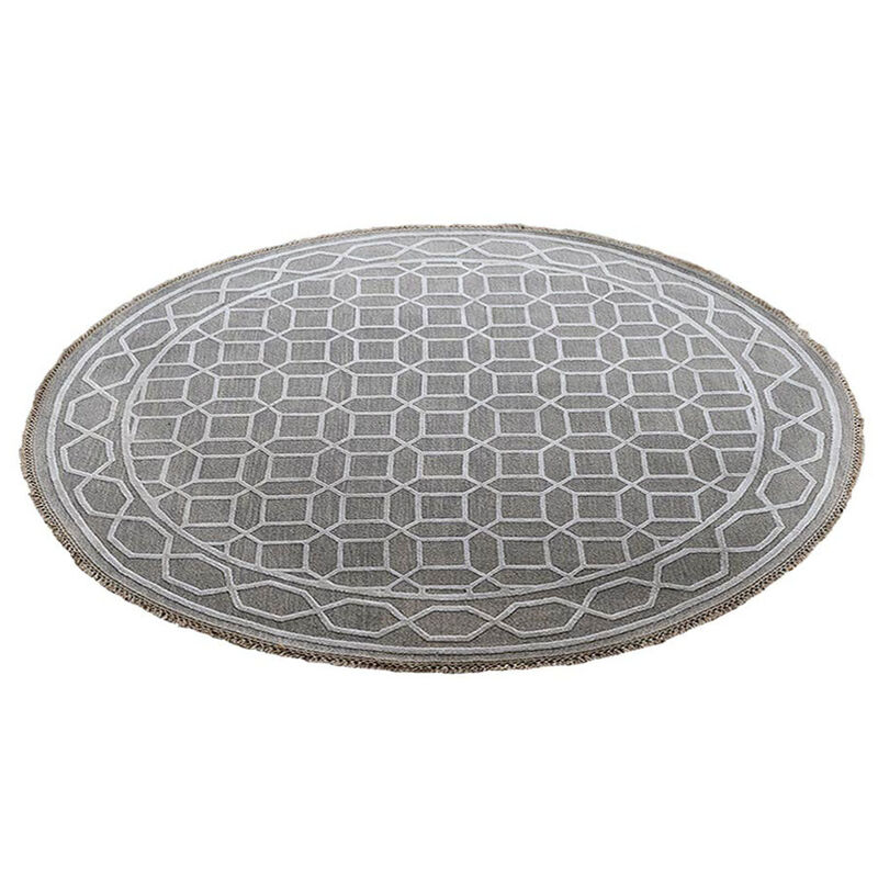 Rugsotic Carpets Hand Knotted Sumak Silk And Wool Size Area Rug Geometric Size SSW004 image number 2