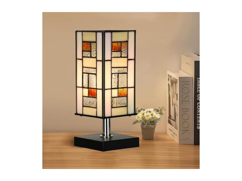 Tiffany Style Stained Glass Table Lamp For Living Room Bedroom Office image number 1