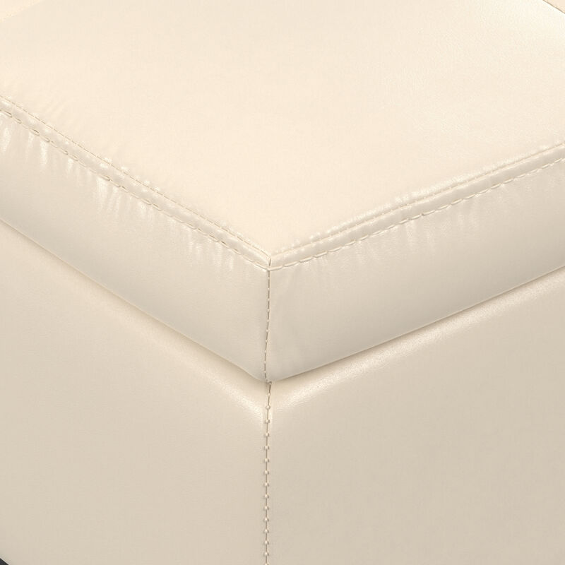Simpli Home Dover Square Coffee Table Storage Ottoman image number 4