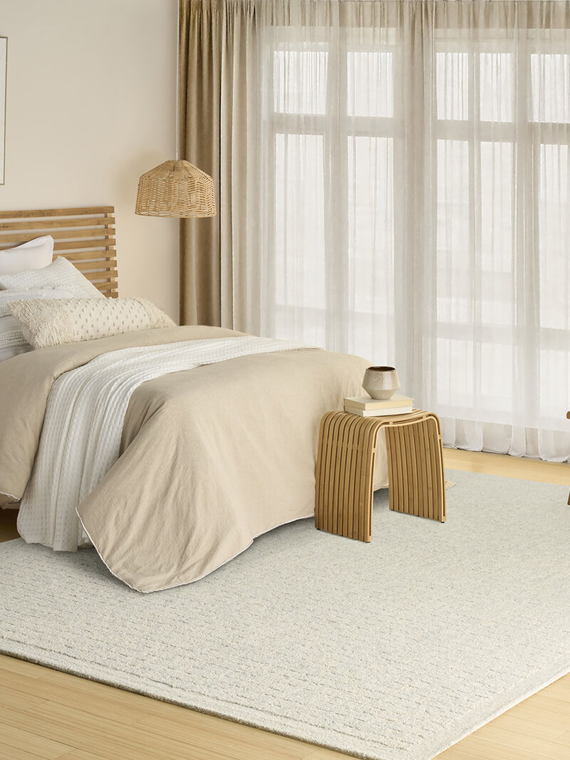 Pure Grids PGR01 Light Blue 2'3" x 7'6" Rug image number 5