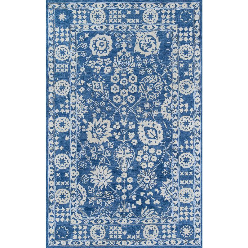 Momeni Traditional Rectangle Area Rug, Blue, 2' X 3'