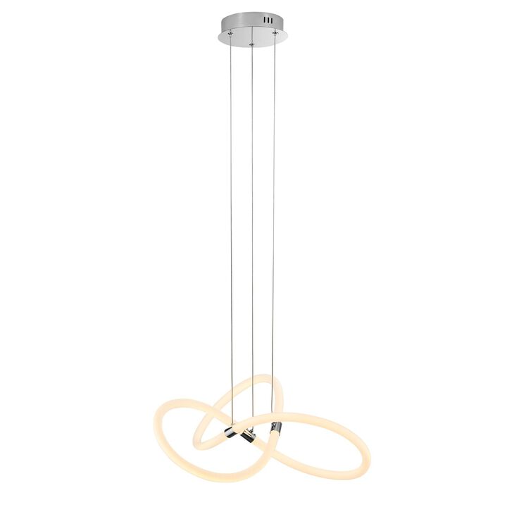 Daisy Chandelier Matte Black Silicone Integrated LED Dimmable