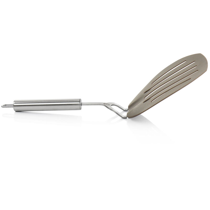 Martha Stewart Nylon Wide Slotted Pancake Turner in Taupe