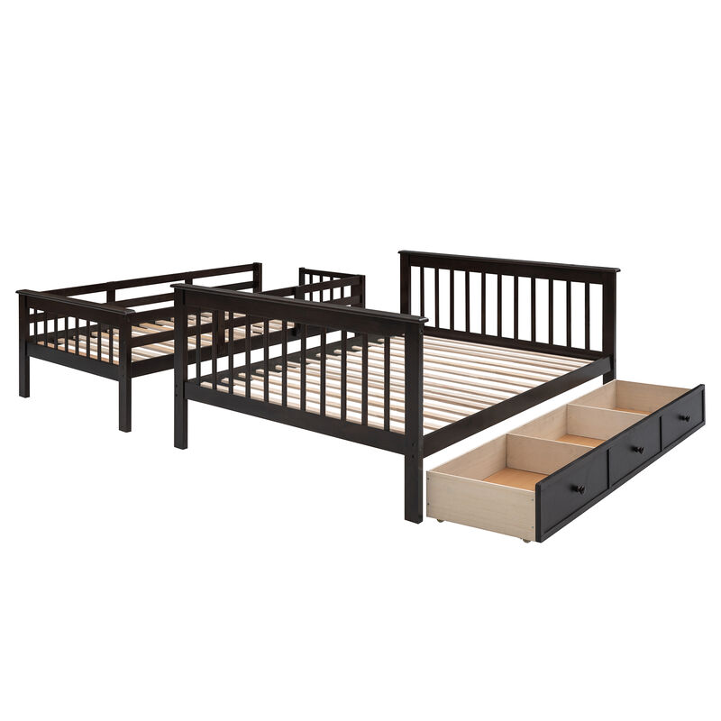 Merax Bunk Bed with Drawers