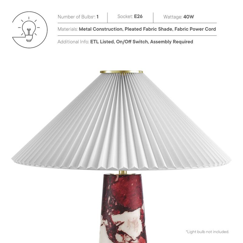 Nera Marble Table Lamp image number 2