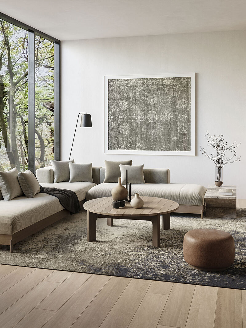 Passion PSN10 Charcoal/Ivory 9' x 12' Rug