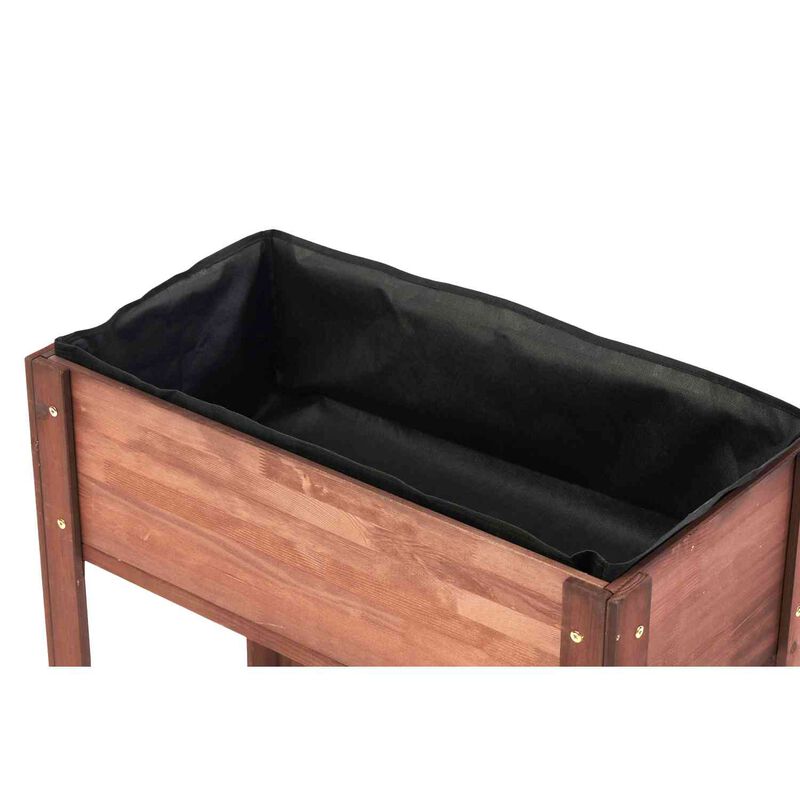 Streamdale 31x31x16" Raised Garden Bed, Elevated Wooden Planter Box