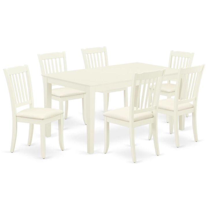 Dining Room Set Linen White