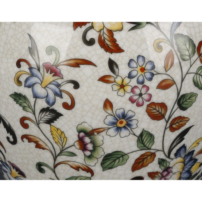 Aa Importing 10 Jar With Lid, Floral Design image number 1