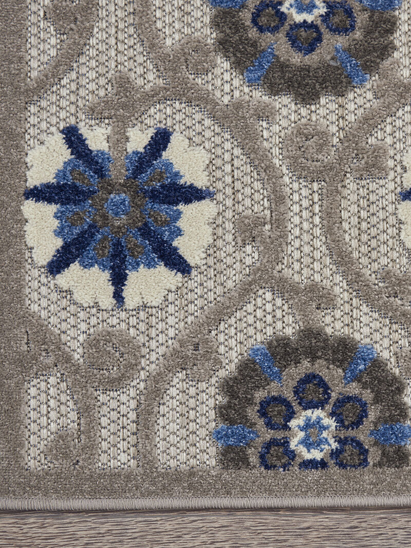 Aloha ALH19 Gray/Blue 6' x 9' Rug