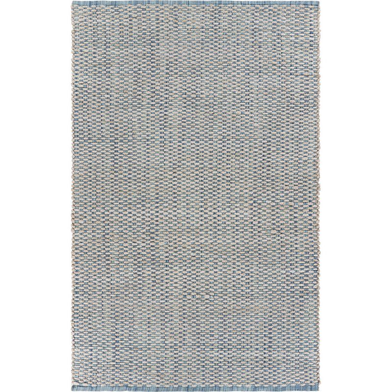 8 x 10 Blue and Beige Toned Area Rug