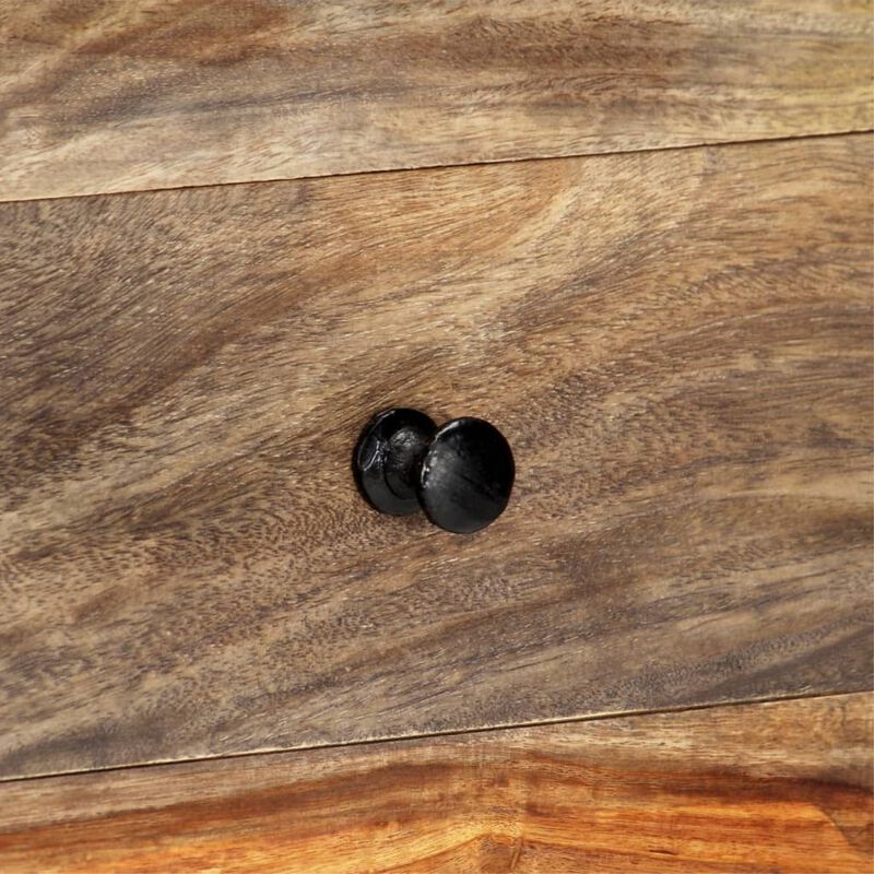 vidaXL Wall Console Table 39.3"x9.8"x7.8" Solid Sheesham Wood