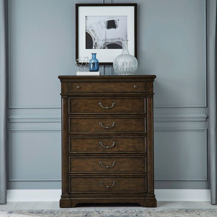 Liberty Furniture Arden Road 6 Drawer Chest for Bedroom  - Satin Cherry