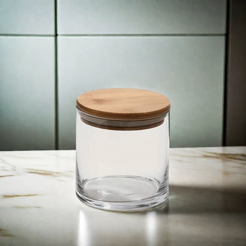 Small Round Glass Container image number 1