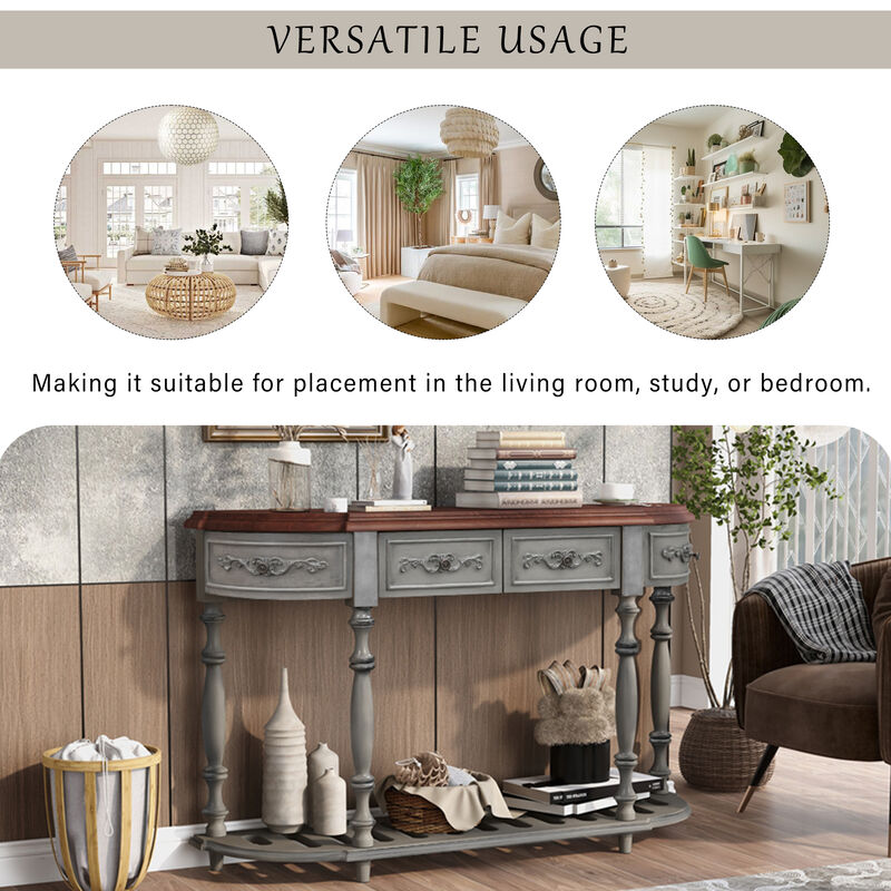 Deques Curved Console Table image number 4