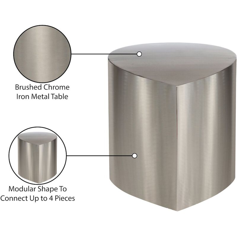 Meridian Furniture Petal Silver Coffee Table