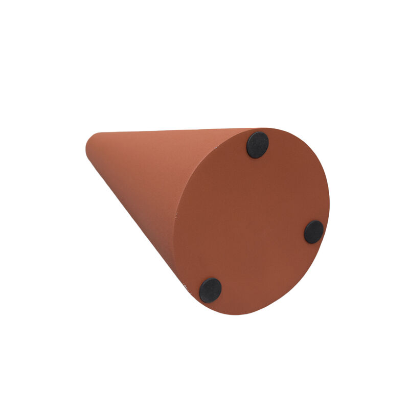 Handmade Iron Geometric Orange Bud Vase For Indoor & Outdoor Use BBH Homes